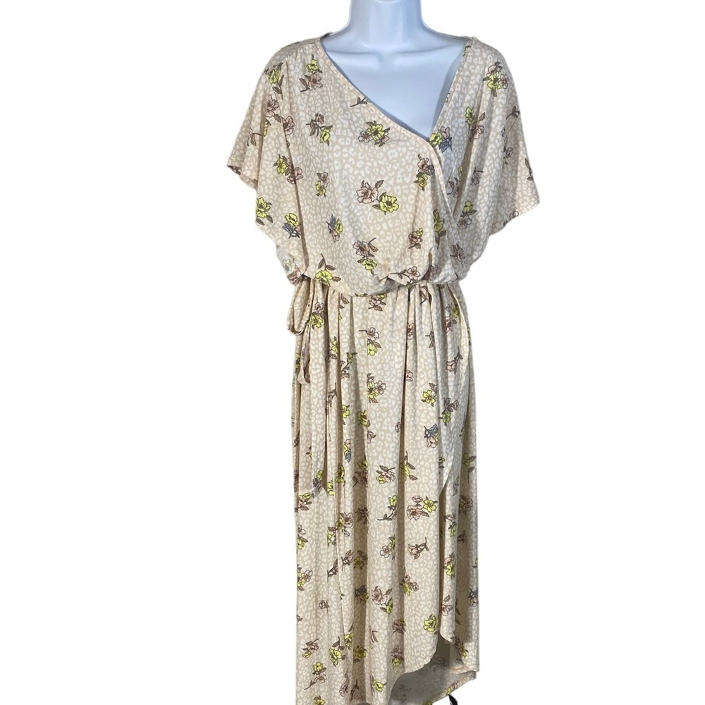 Lovefire Floral Faux Wrap Maxi Dress Sz 2X NWT Mixed print